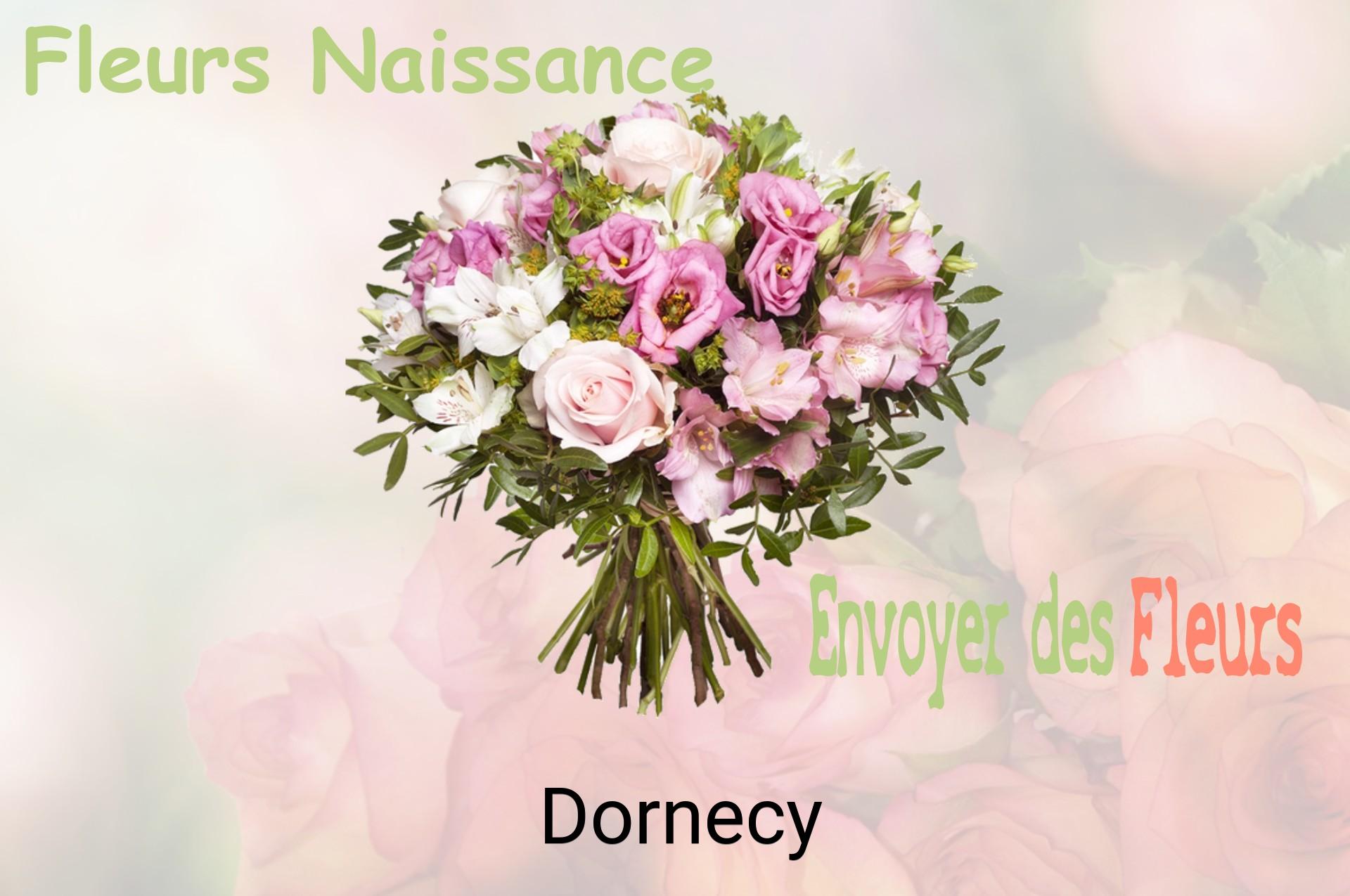 Bouquet de fleurs de naissance livré à Dornecy